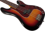 Nash PB63 Bass Guitar, 3-Tone Sunburst, Light Aging, Tortoise Shell