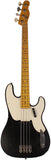 Nash PB52 Bass Guitar, Black, Light Aging