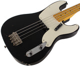 Nash PB52 Bass Guitar, Black, Light Aging