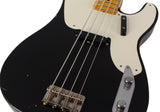 Nash PB52 Bass Guitar, Black, Light Aging