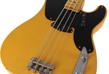Nash PB52 Bass Guitar, Butterscotch Blonde, Light Aging