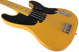 Nash PB52 Bass Guitar, Butterscotch Blonde, Light Aging