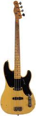 Nash PB52 Bass Guitar, Butterscotch Blonde, Reverse Headstock, JB Pickups, Stacked Knobs