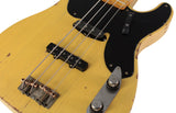 Nash PB52 Bass Guitar, Butterscotch Blonde, Reverse Headstock, JB Pickups, Stacked Knobs