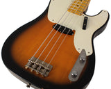 Nash PB52 Bass Guitar, Two Tone Burst, Light Aging - Humbucker Music