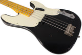 Nash PB55 Bass Guitar, Alder, Black, Light Aging