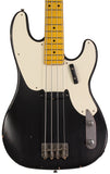 Nash PB55 Bass Guitar, Ash, Black, Light Aging