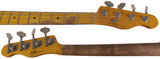 Nash PB55 Bass Guitar, Ash, Black, Light Aging