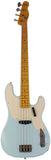 Nash PB55 Bass Guitar, Sonic Blue, Light Aging