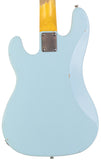 Nash PB55 Bass Guitar, Sonic Blue, Light Aging