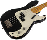 Nash PB57 Bass Guitar, Black, Light Aging - Humbucker Music