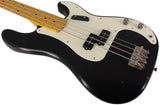 Nash PB57 Bass Guitar, Black, Light Aging - Humbucker Music