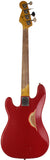 Nash PB57 Bass Guitar, Dakota Red, Matching Headstock, Medium Aging
