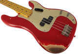 Nash PB57 Bass Guitar, Dakota Red, Light Aging, Ash