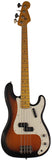 Nash PB57 Bass Guitar, 2-Tone Sunburst, Light Aging