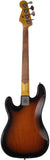 Nash PB57 Bass Guitar, 2-Tone Sunburst, Gold Anodized Pickguard