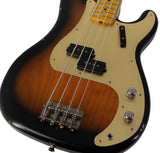 Nash PB57 Bass Guitar, 2-Tone Sunburst, Gold Anodized Pickguard
