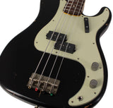 Nash PB63 Bass Guitar, Black, Light Aging