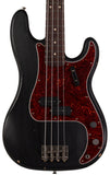 Nash PB63 Bass Guitar, Black, Tortoise Shell, Light Aging