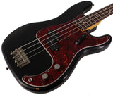 Nash PB63 Bass Guitar, Black, Tortoise Shell, Light Aging