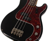 Nash PB63 Bass Guitar, Black, Tortoise Shell, Light Aging