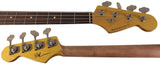 Nash PB63 Bass Guitar, Black, Tortoise Shell, Light Aging