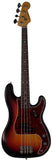 Nash PB63 Bass Guitar, 3-Tone Sunburst, Tortoise Shell, Light Aging - Humbucker Music