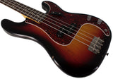 Nash PB63 Bass Guitar, 3-Tone Sunburst, Tortoise Shell, Light Aging - Humbucker Music