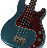 Nash PB63 Bass Guitar, Ocean Turquoise Metallic, Light Aging - Humbucker Music