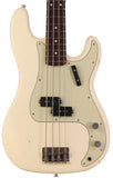 Nash PB63 Bass Guitar, Olympic White, Light Aging