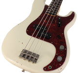 Nash PB63 Bass Guitar, Olympic White, Light Aging - Humbucker Music