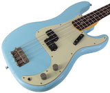 Nash PB63 Bass Guitar, Sonic Blue, Light Aging - Humbucker Music