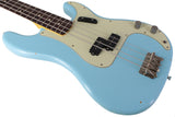 Nash PB63 Bass Guitar, Sonic Blue, Light Aging - Humbucker Music