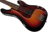 Nash PB63 Bass Guitar, 3-Tone Sunburst, Tortoise Shell, Light Aging
