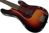 Nash PB63 Bass Guitar, 3-Tone Sunburst, Tortoise Shell, Light Aging