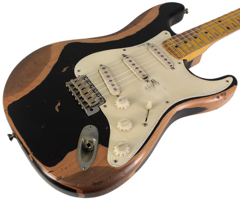 Nash S57 Guitar, Black, Extra Heavy Relic