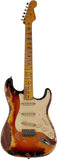 Nash S57 Guitar, 3-Tone Burst, Extra Heavy Relic