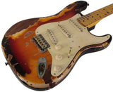 Nash S57 Guitar, 3-Tone Burst, Extra Heavy Relic