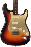 Nash S63 Guitar, 3-Tone Sunburst, Gold PG, Light Aging