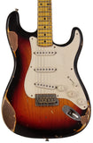 Nash S57 Guitar, 3-Tone Sunburst, Heavy Aging