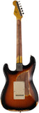 Nash S57 Guitar, 2-Tone Burst, Heavy Aging