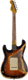 Nash S57 Guitar, 2-Tone Burst, Extra Heavy Aging