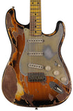 Nash S57 Guitar, 2-Tone Burst, Extra Heavy Aging, Gold Anodized Pickguard - Humbucker Music
