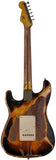 Nash S57 Guitar, 2-Tone Burst, Extra Heavy Aging, Gold Anodized Pickguard - Humbucker Music