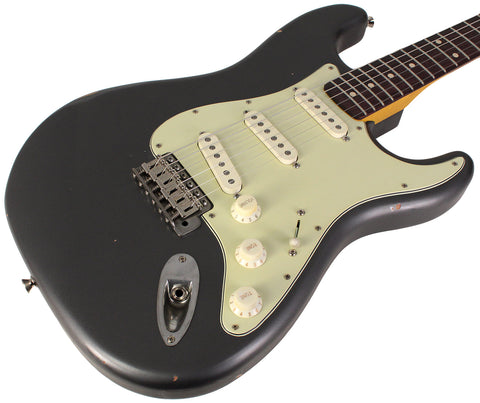 Nash S63 Guitar, Charcoal Frost Metallic, Light Aging