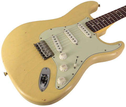Nash S63 Guitar, Cream, Hardtail, Swamp Ash, Light Aging