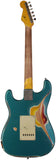 Nash S63 Guitar, HSS, Ocean Turquoise over 3 Tone Sunburst, Heavy Relic