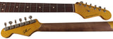 Nash S63 Guitar, HSS, Ocean Turquoise over 3 Tone Sunburst, Heavy Relic