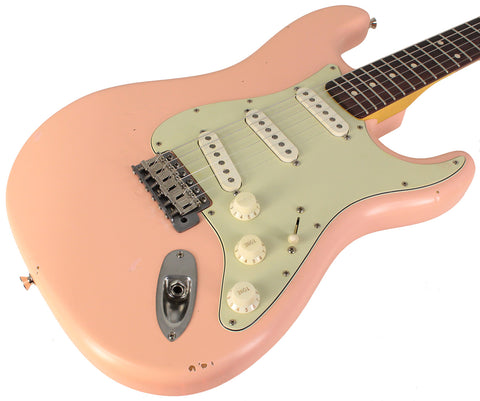 Nash S63 Guitar, Shell Pink, Light Aging - Humbucker Music