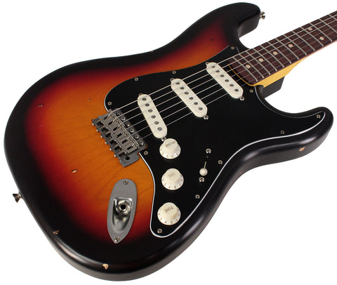 Nash S63 Guitar, 3-Tone Sunburst, Light Aging